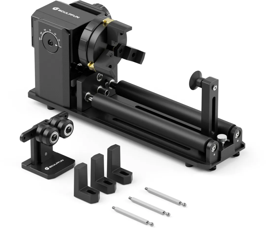Sculpfun RA Pro Max Laser Rotary Roller - 4-in-1 - 180° Instelbaar