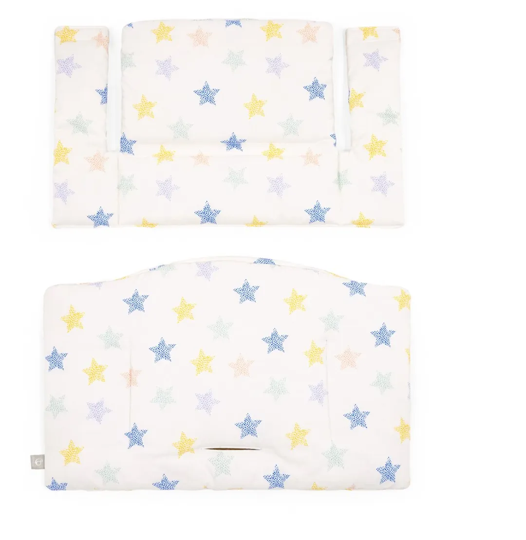 Stokke Tripp Trapp Bundel - Heather Mauve & Newborn Zwart - Kussenset Stars Multi
