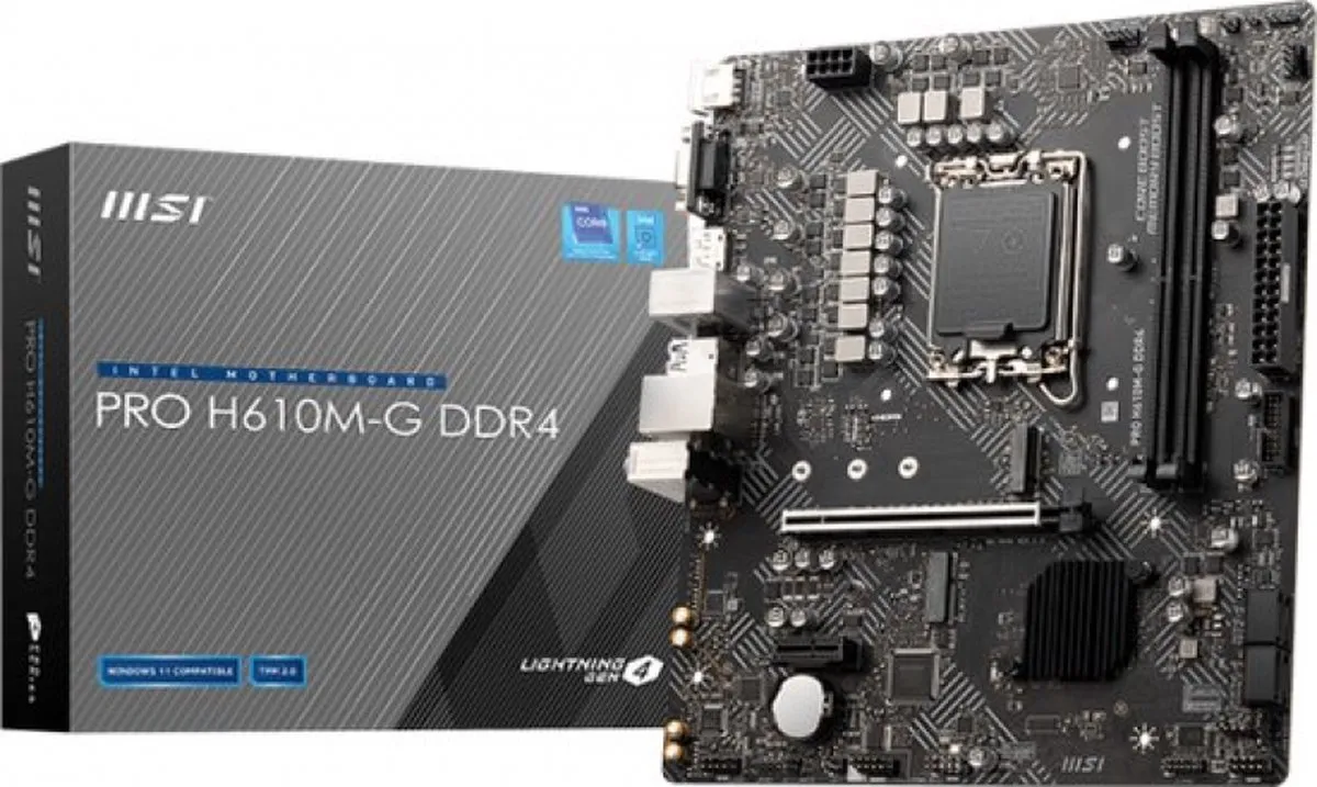 MSI PRO H610M-G Moederbord - Socket LGA 1700 - afbeelding 6 van 6