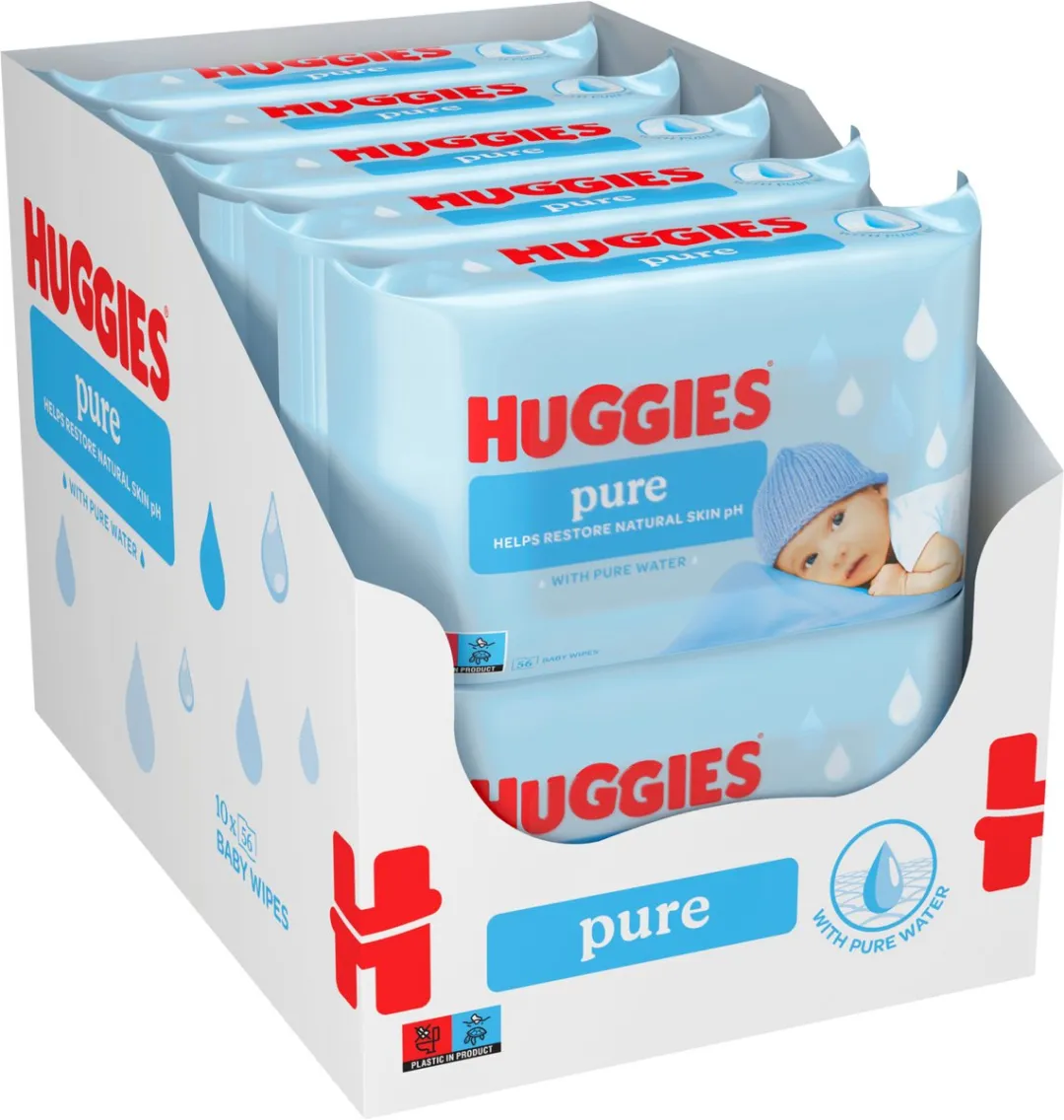 Huggies Pure Billendoekjes 560 Stuks