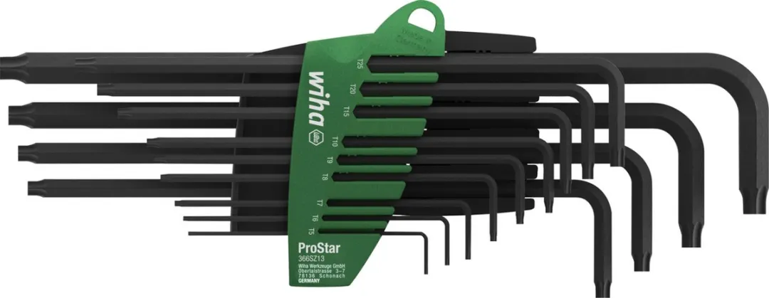 Wiha ProStar TORX Inbussleutelset 14-delig - Chemisch gezwart