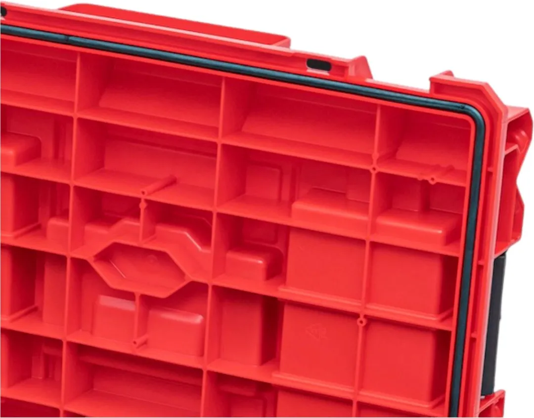 Toolbrothers RHINO XXL Gereedschapskoffer 52L - Rood - IP66 - afbeelding 2 van 6