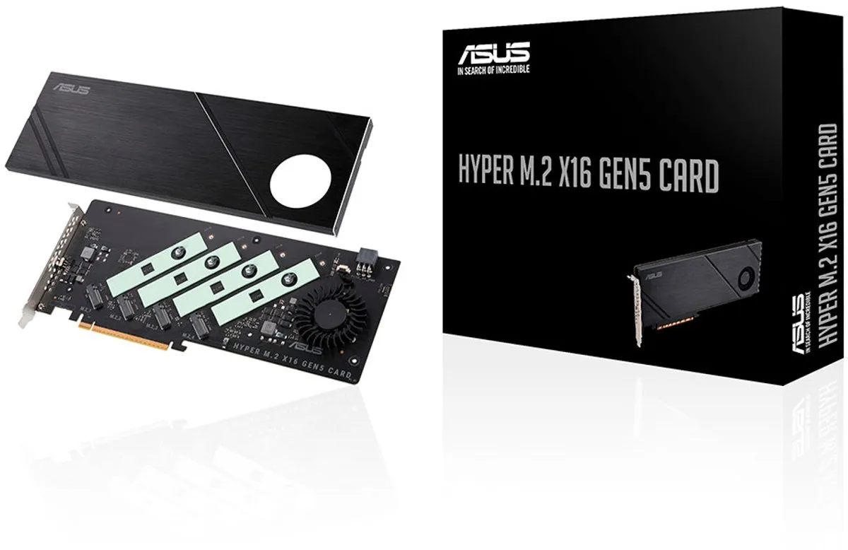 ASUS Hyper M.2 x16 Gen5 Card 90MC0CY0-M0EAY0