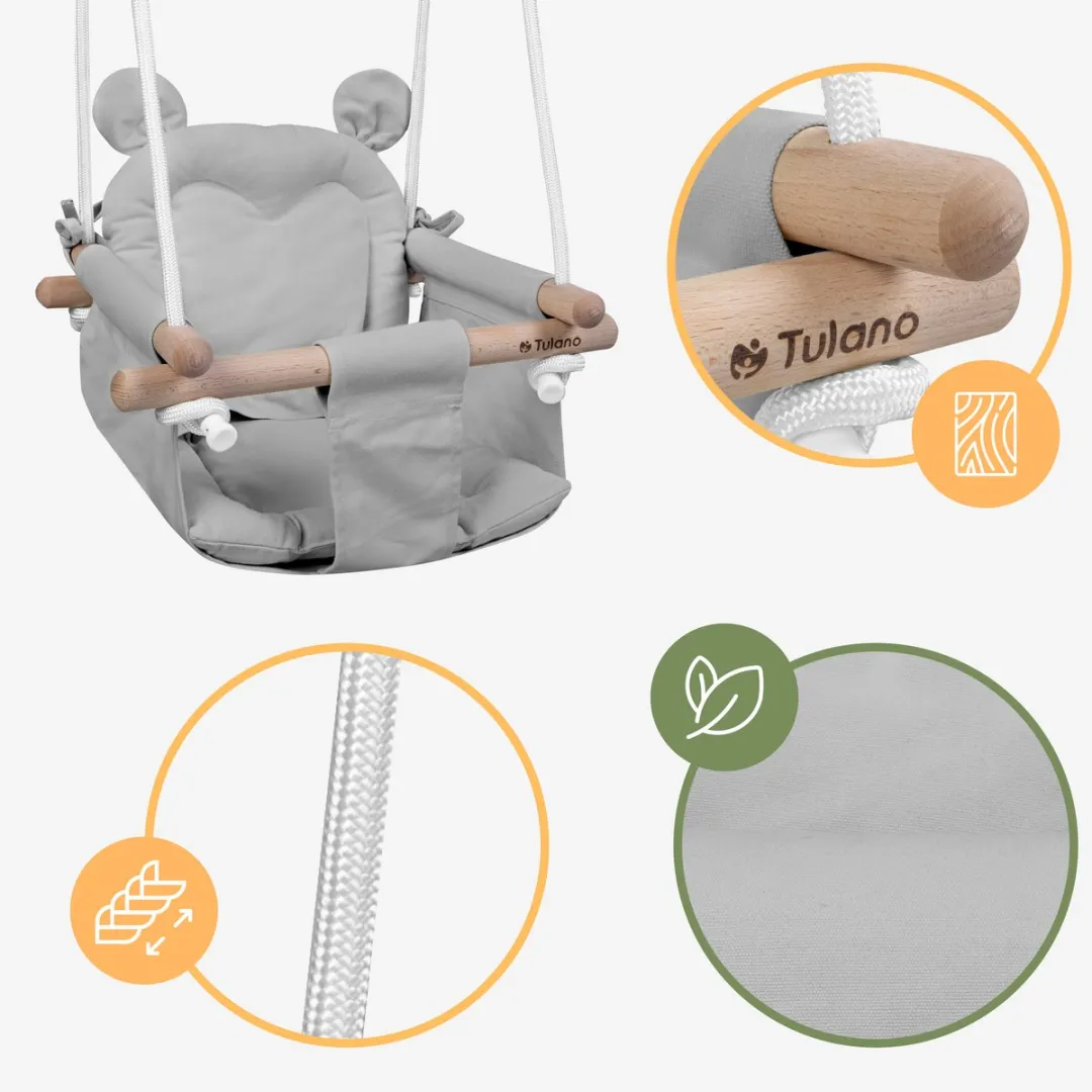 Tulano Hop 30 Babyschommel - Grijs