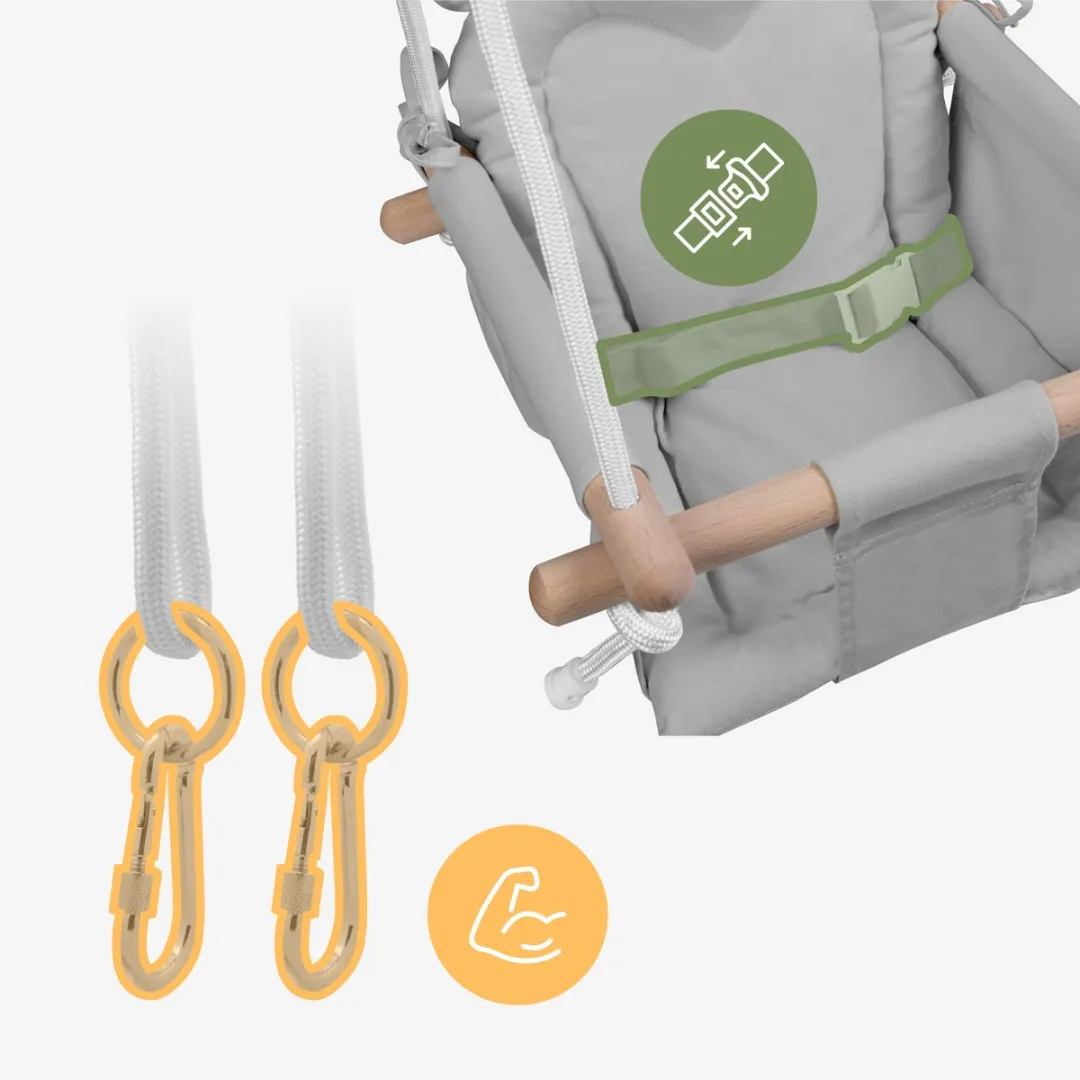 Tulano Hop 30 Babyschommel - Grijs