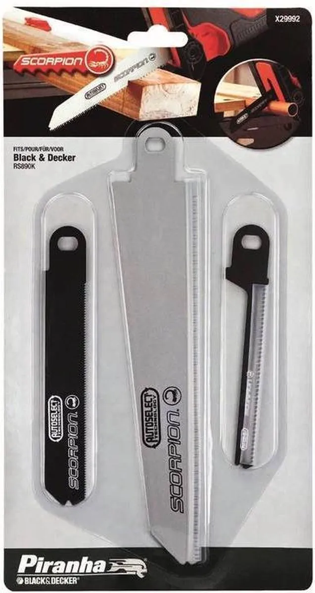 Stanley STA29992-XJ Zaagbladset - 3 Stuks - Scorpion