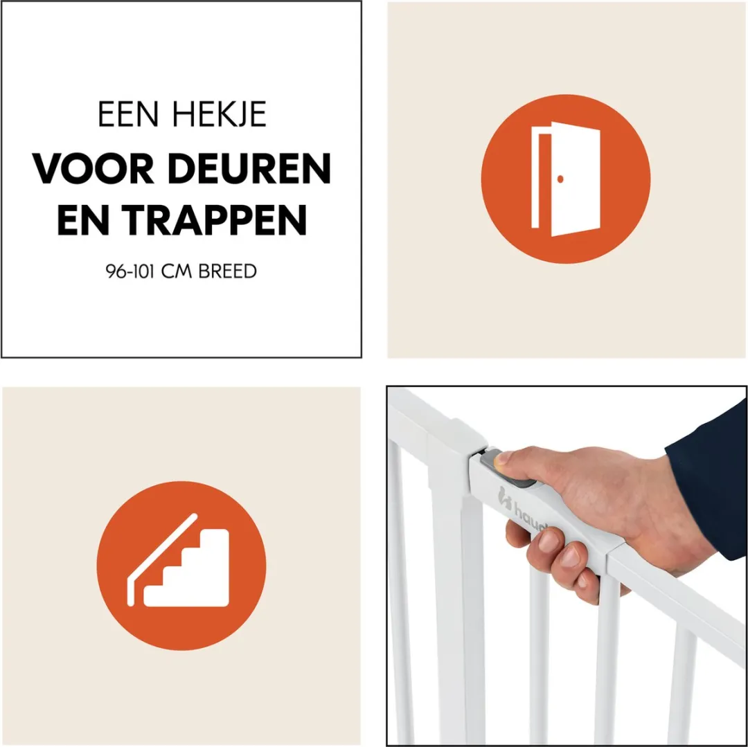 Hauck Open N Stop 2 Traphekje 96-101cm - Wit