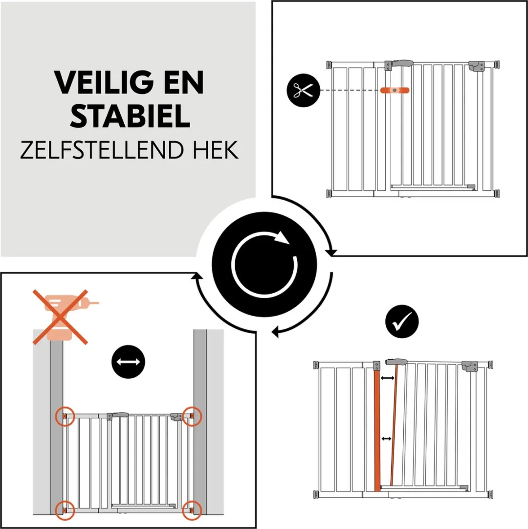 Hauck Open N Stop 2 Traphekje 96-101cm - Wit