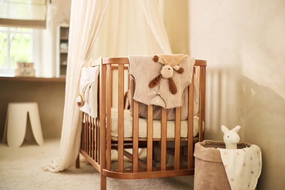 Jollein Slaapzak Baby Velvet 90cm - Milky Coffee - afbeelding 6 van 6