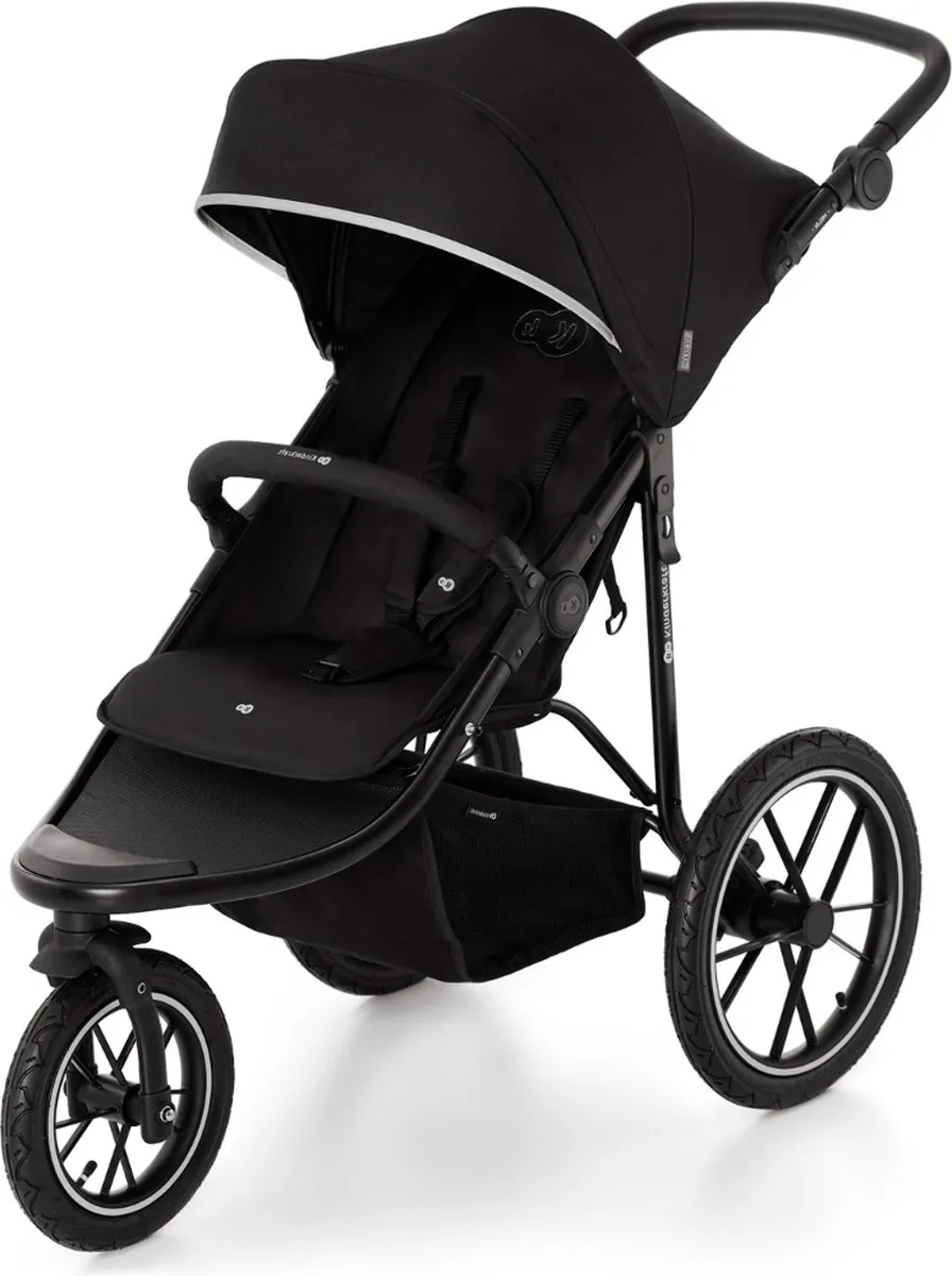 KinderKraft HELSI 2 Wandelwagen - 3 Opblaasbare Wielen - Zwart
