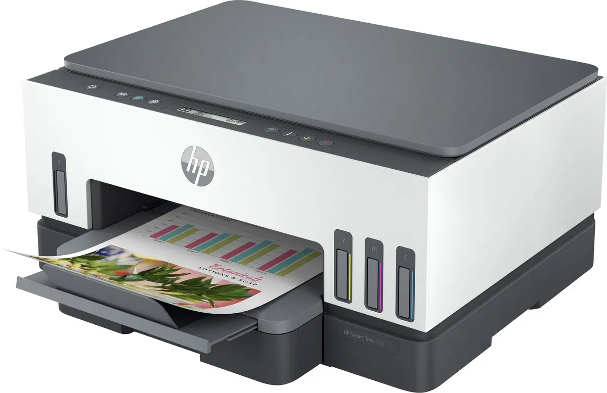 HP Smart Tank 720 All-in-One Printer 6UU46A - Grijs/Wit