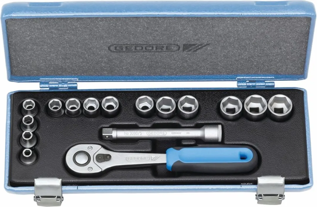 Gedore 30 JMU-10 Dopsleutelset 16-delig - 3/8" (10mm)
