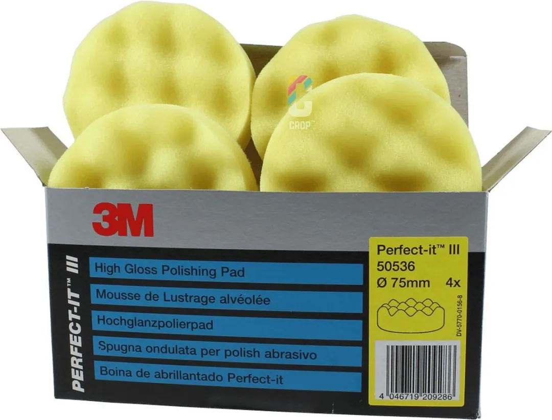 3M Perfect-It III Polijstschijf 75mm Geel - 4 Stuks
