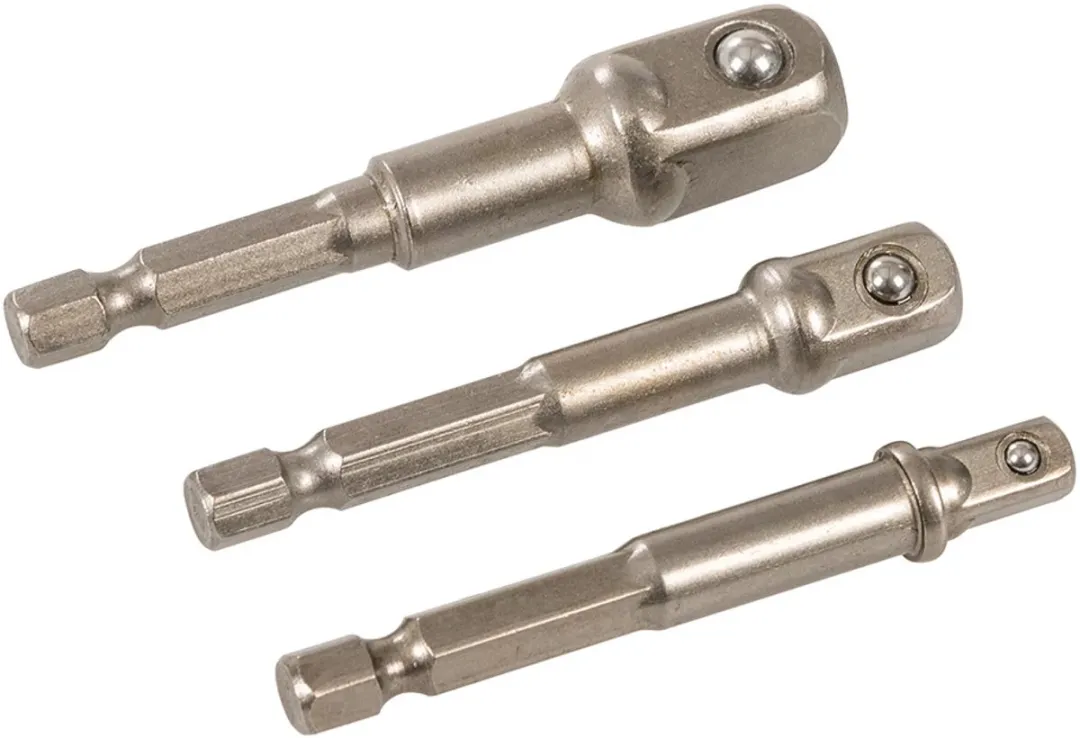 Silverline Doppenset 3-delig 1/4 3/8 1/2 - Chroom Vanadium Staal