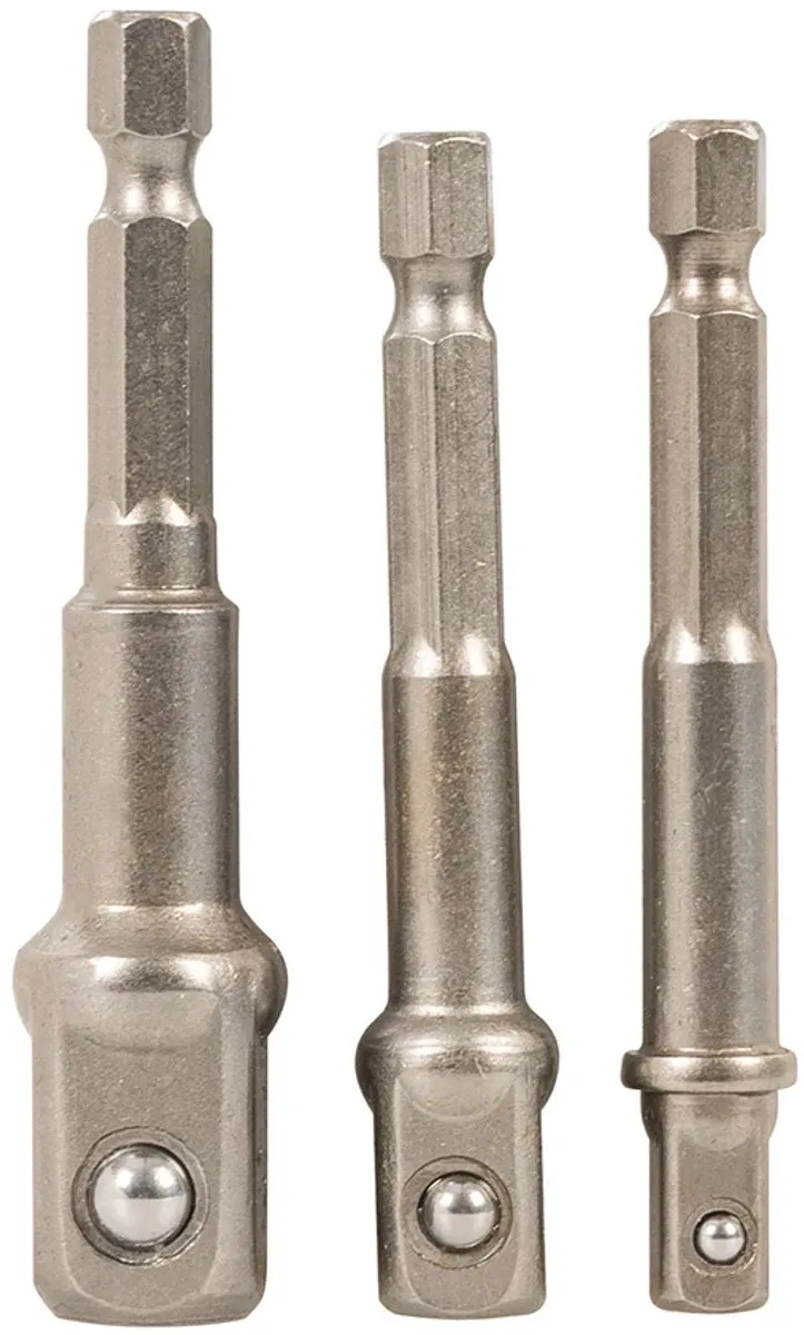 Silverline Doppenset 3-delig 1/4 3/8 1/2 - Chroom Vanadium Staal