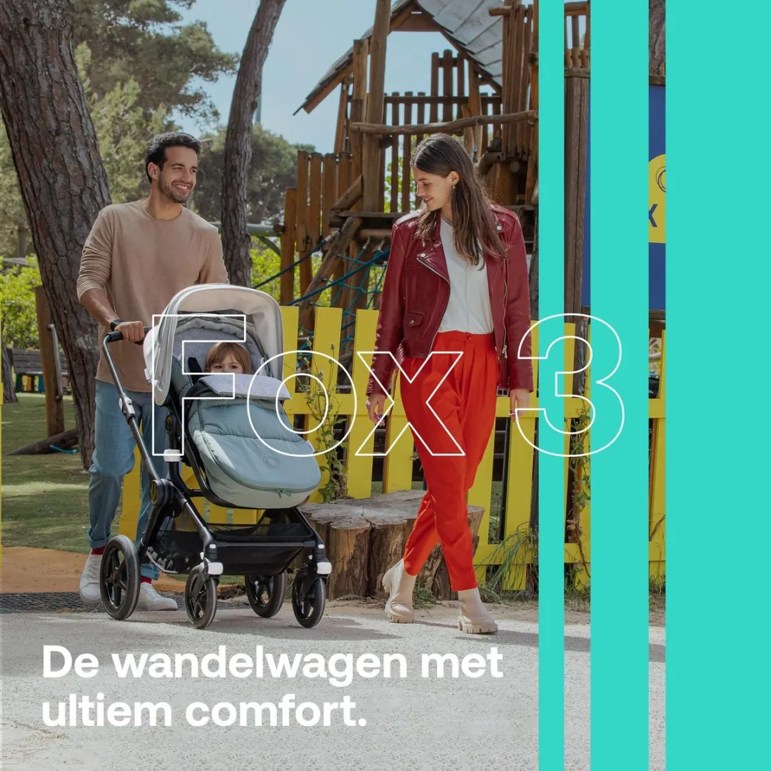 Bugaboo Fox 3 Kinderwagen - All-terrain Zwart/Forest Green