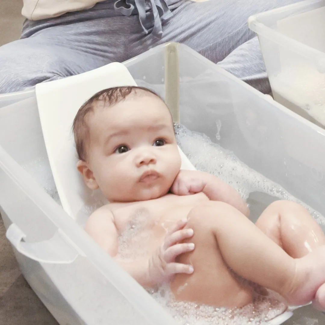 Stokke Flexi Bath Sandy Beige - Babybad met pasgeborensteun