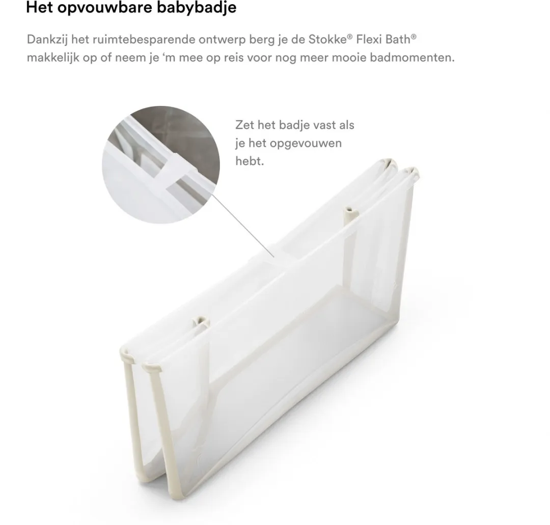 Stokke Flexi Bath Sandy Beige - Babybad met pasgeborensteun