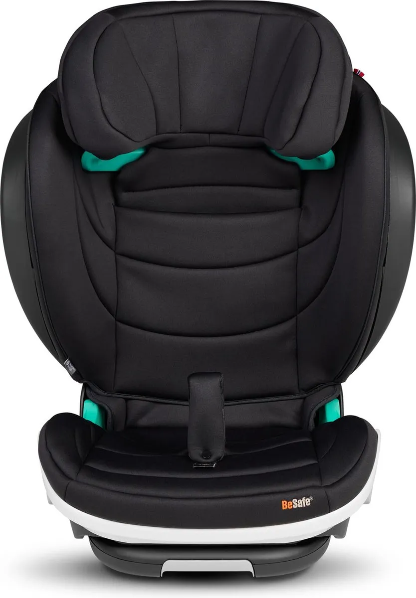 BeSafe iZi Flex Fix 2 i-Size - Stoelverhoger - Stoelverhoger auto - Kinderzitje auto - Zitverhoger - 100-150cm - Black Soft Breeze
