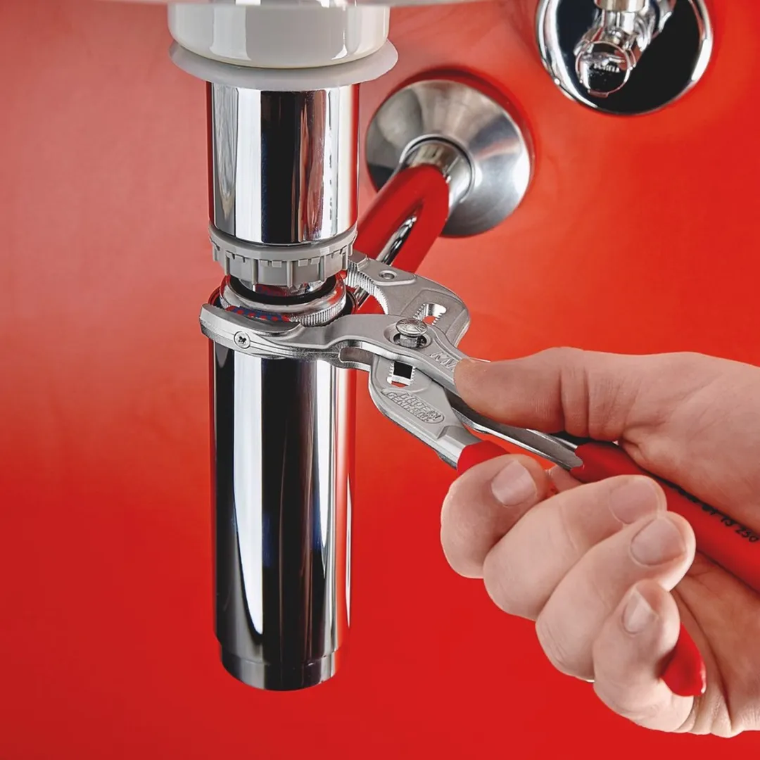 Knipex Sifon- en Connectorentang verchroomd 250 mm (Sani-grijptang)