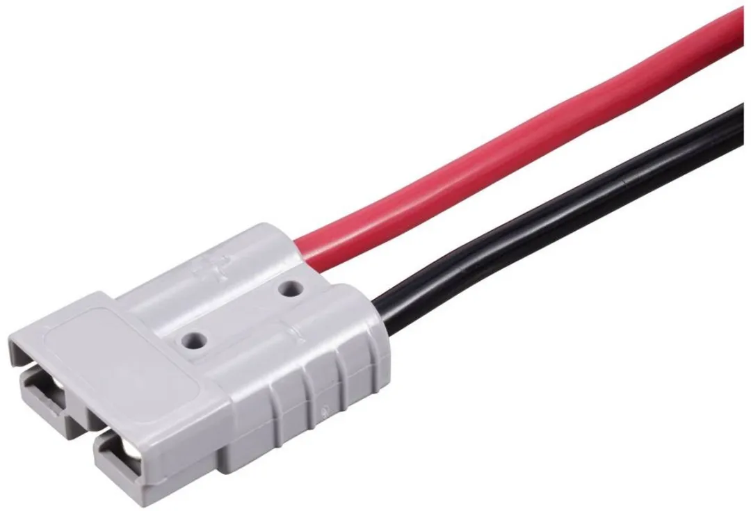 Tru Components TC-12195680 Hoogstroomstekker Verlengkabel 1000mm - Zwart/Rood