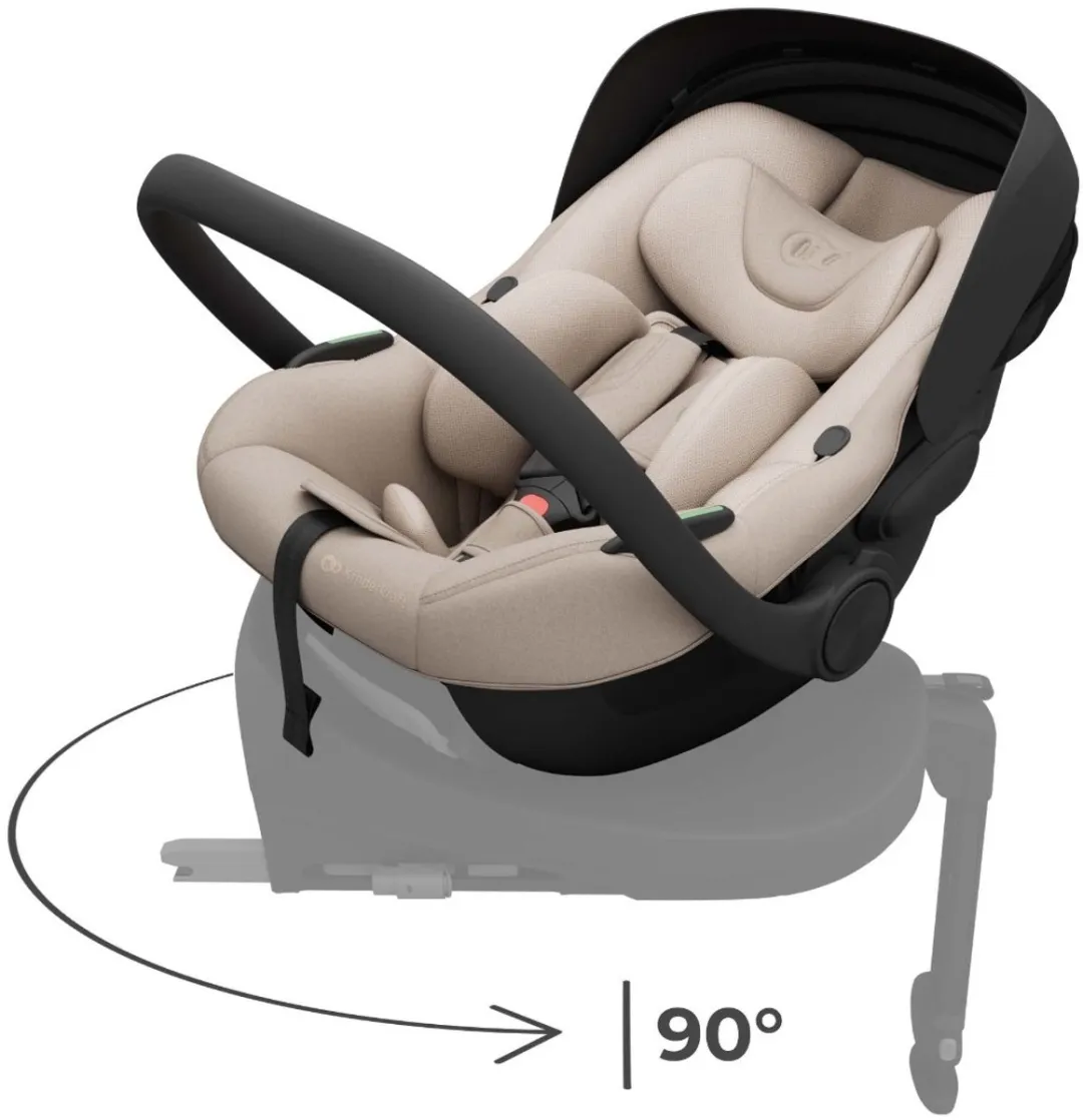KinderKraft I-LITE Autostoel 40-87cm - Isofix - Groep 0+ - Beige