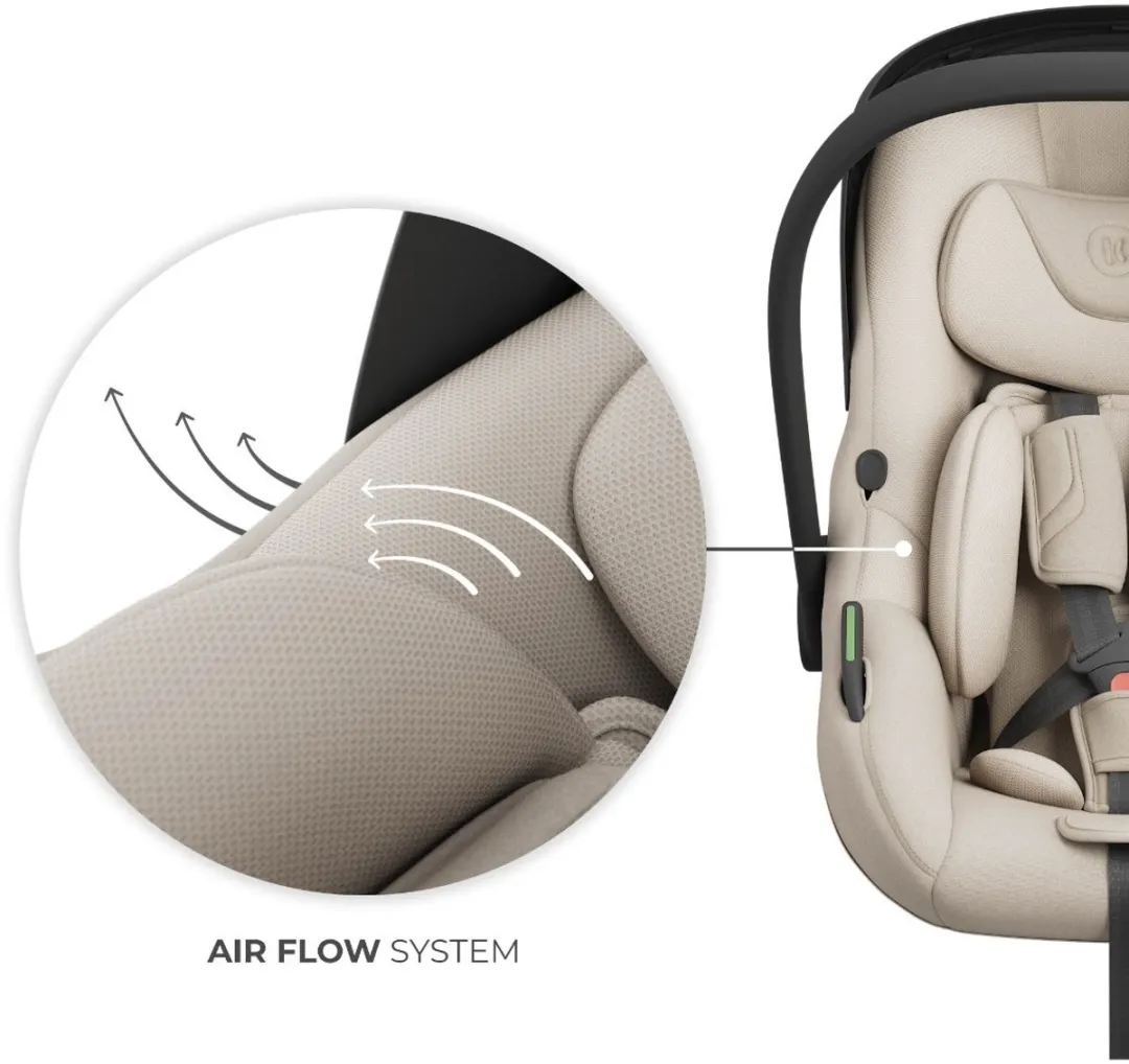 KinderKraft I-LITE Autostoel 40-87cm - Isofix - Groep 0+ - Beige