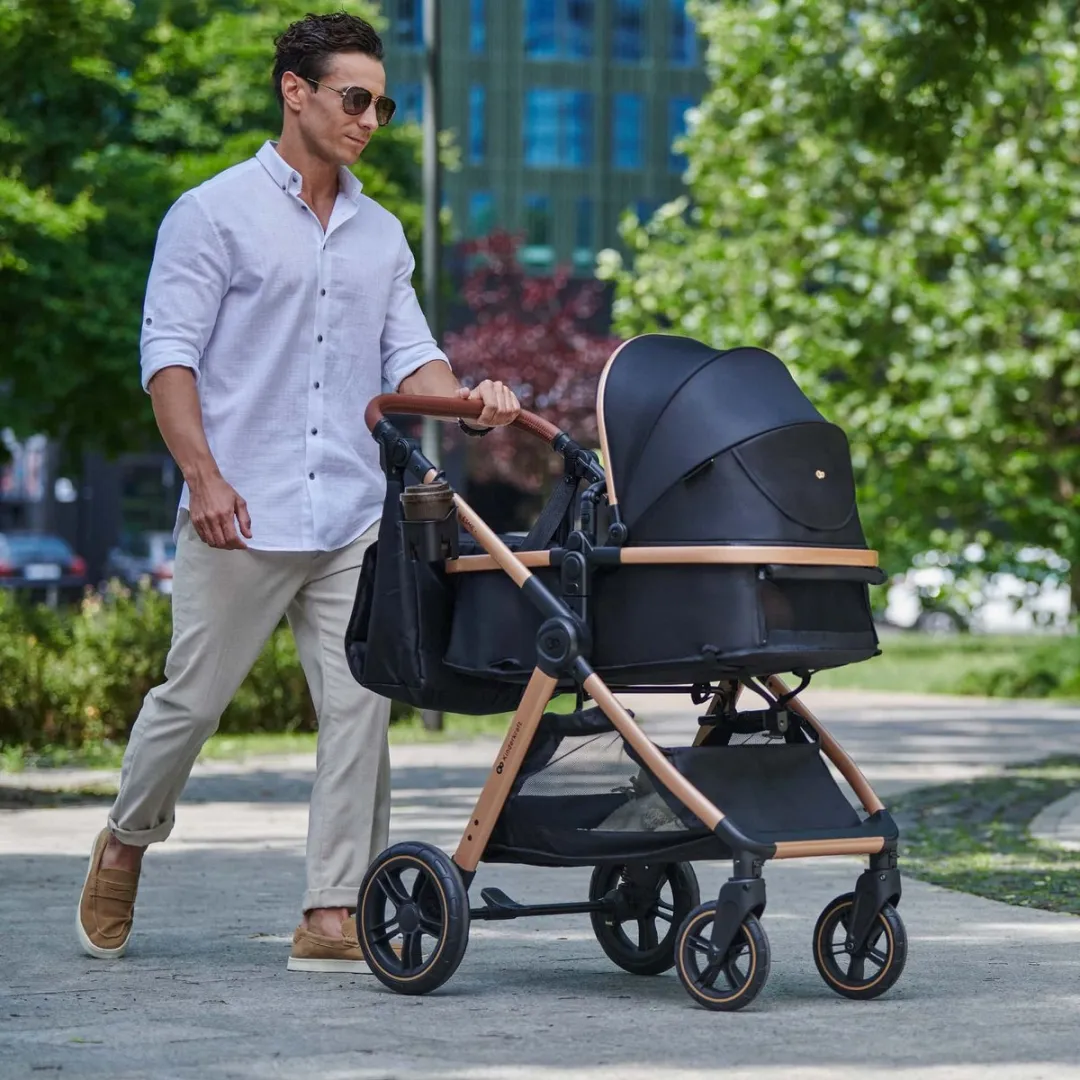 KinderKraft ESME 2-in-1 Kinderwagen - Combi Wieg & Wandelwagen - Zwart