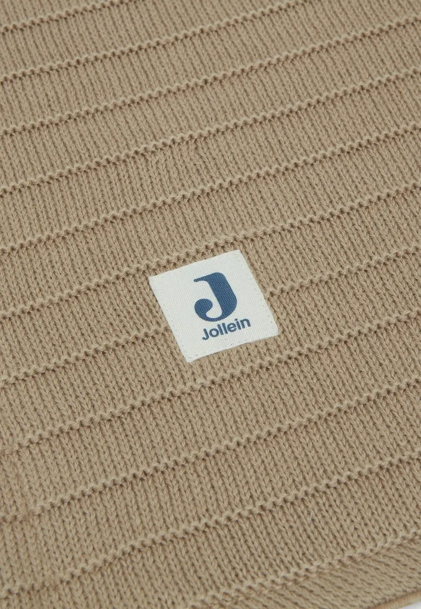 Jollein Baby Deken Wieg Velvet Pure Knit 100x150cm - Biscuit