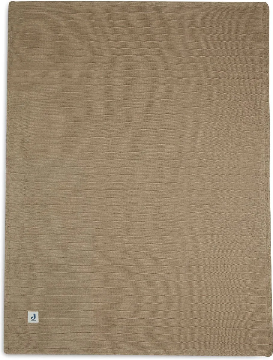 Jollein Baby Deken Wieg Velvet Pure Knit 100x150cm - Biscuit