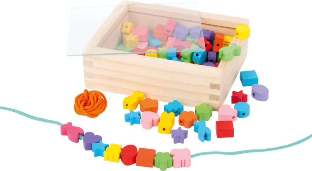 Small Foot Houten Rijgkralen 84 Stuks - Multicolor