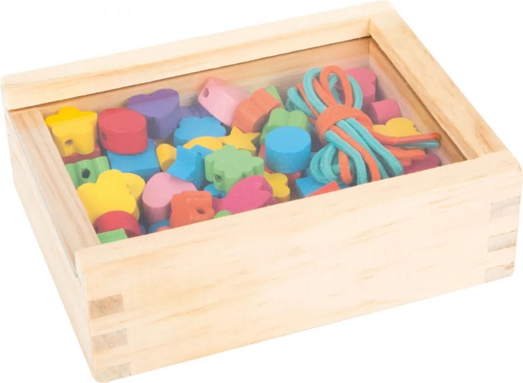 Small Foot Houten Rijgkralen 84 Stuks - Multicolor