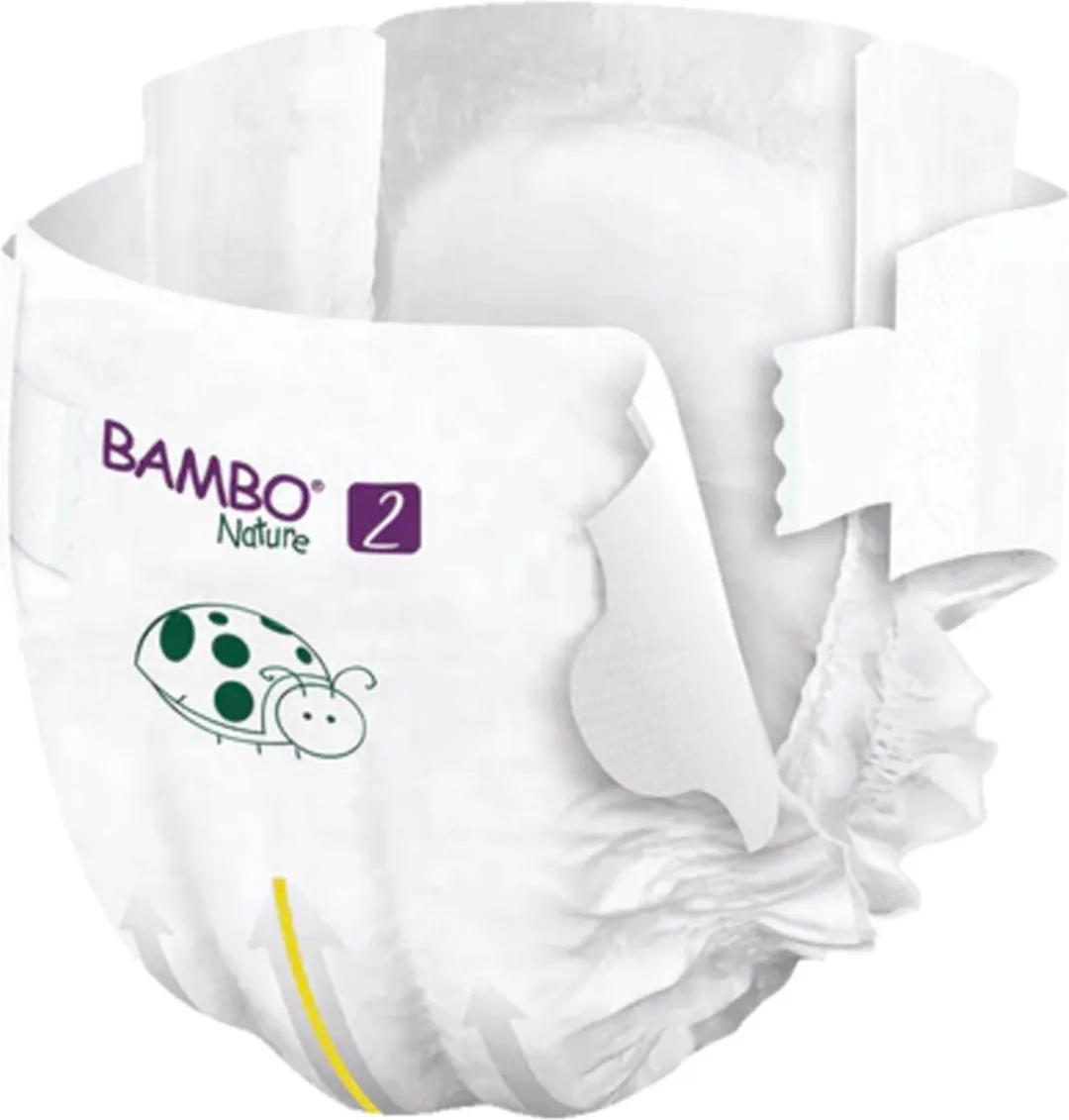 BAMBO Nature Luiers Maat 2 3-6kg - 60 Stuks