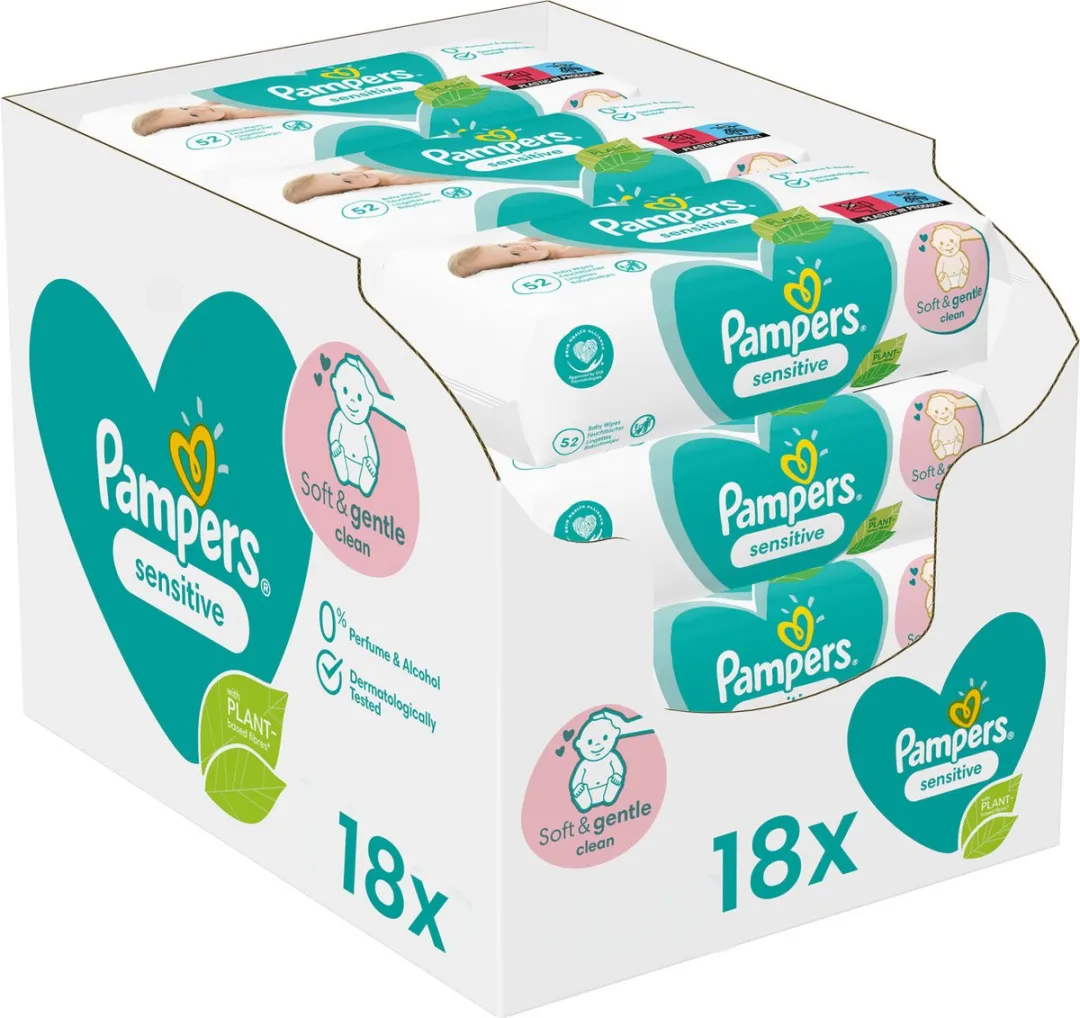 Pampers Sensitive Billendoekjes 936 Stuks