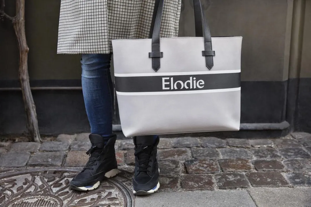 Elodie Saffiano Logo Tote