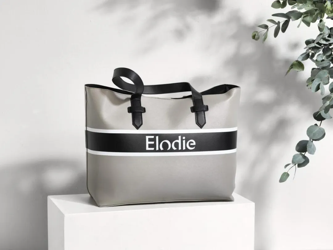 Elodie Saffiano Logo Tote