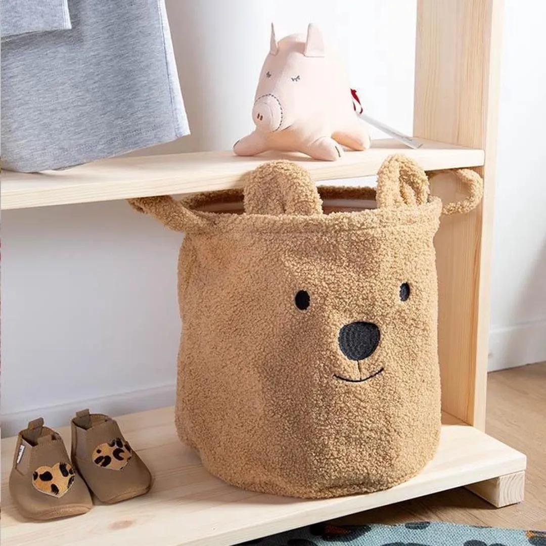 Childhome Teddy Opbergmand 30x30cm - Bruin