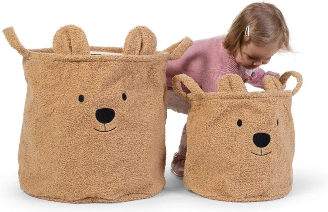 Childhome Teddy Opbergmand 30x30cm - Bruin