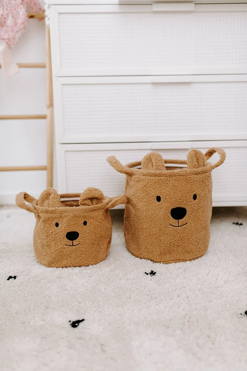 Childhome Teddy Opbergmand 30x30cm - Bruin