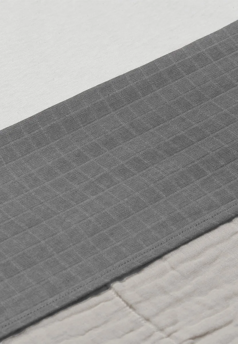 Jollein Baby Laken Wieg 75x100cm Storm Grey