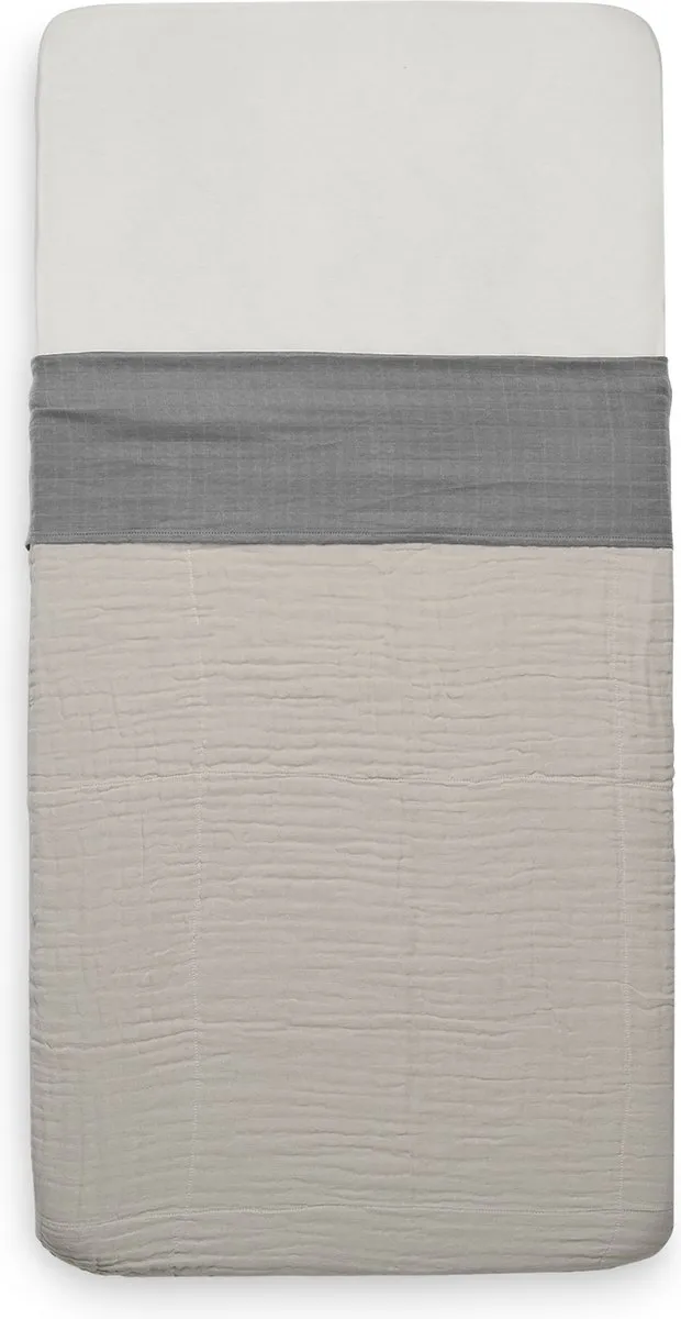 Jollein Baby Laken Wieg 75x100cm Storm Grey