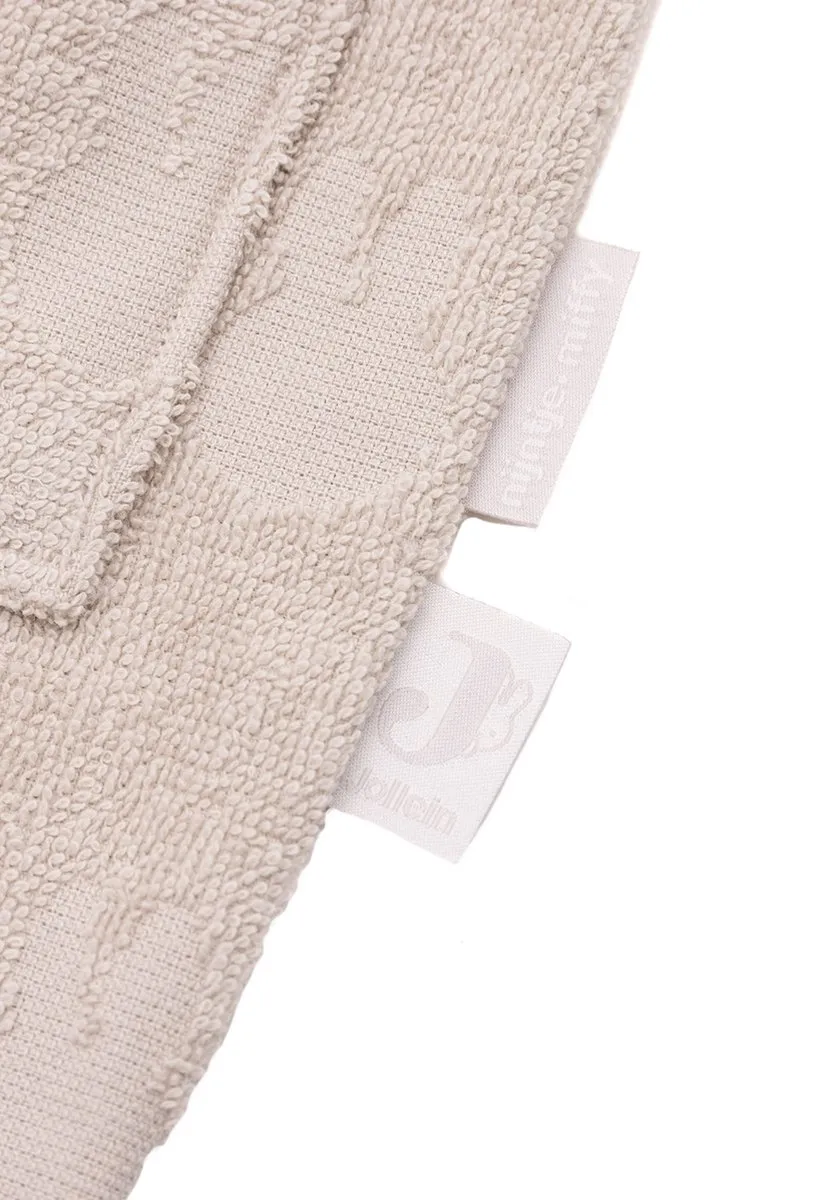 Jollein x Nijntje Badjas Badstof 3-4 Jaar - Miffy Jacquard - Nougat