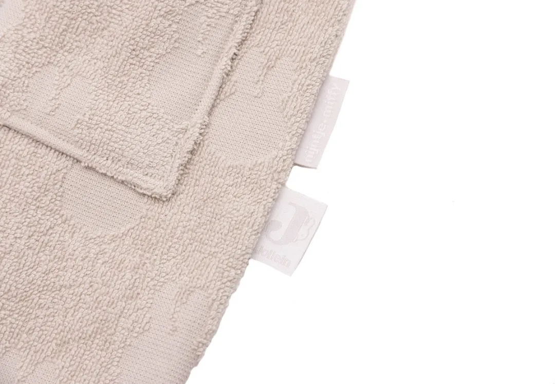 Jollein x Nijntje Badjas Badstof 3-4 Jaar - Miffy Jacquard - Nougat