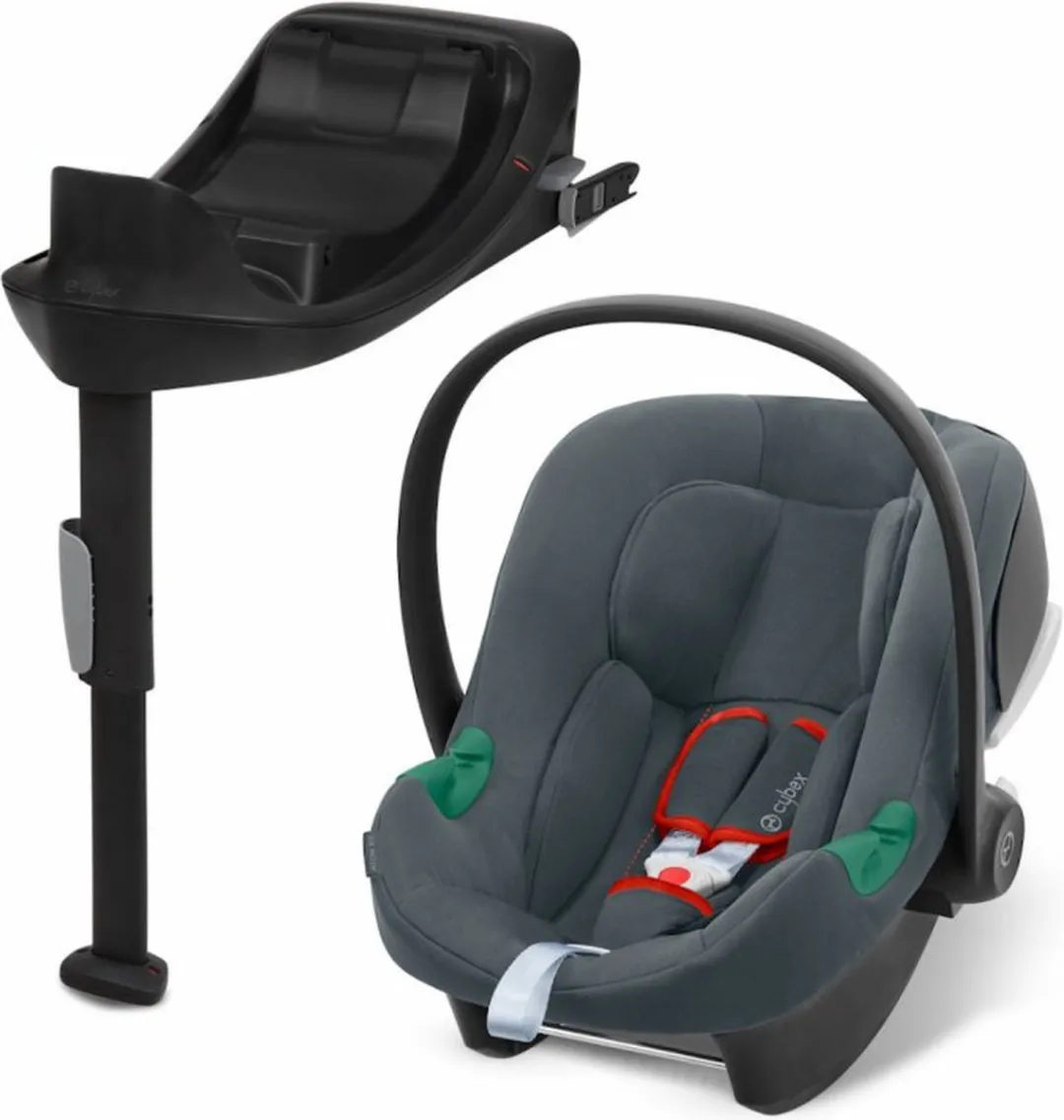 Cybex Aton B I Size Autostoel Groep 0 + Base One - Grijs