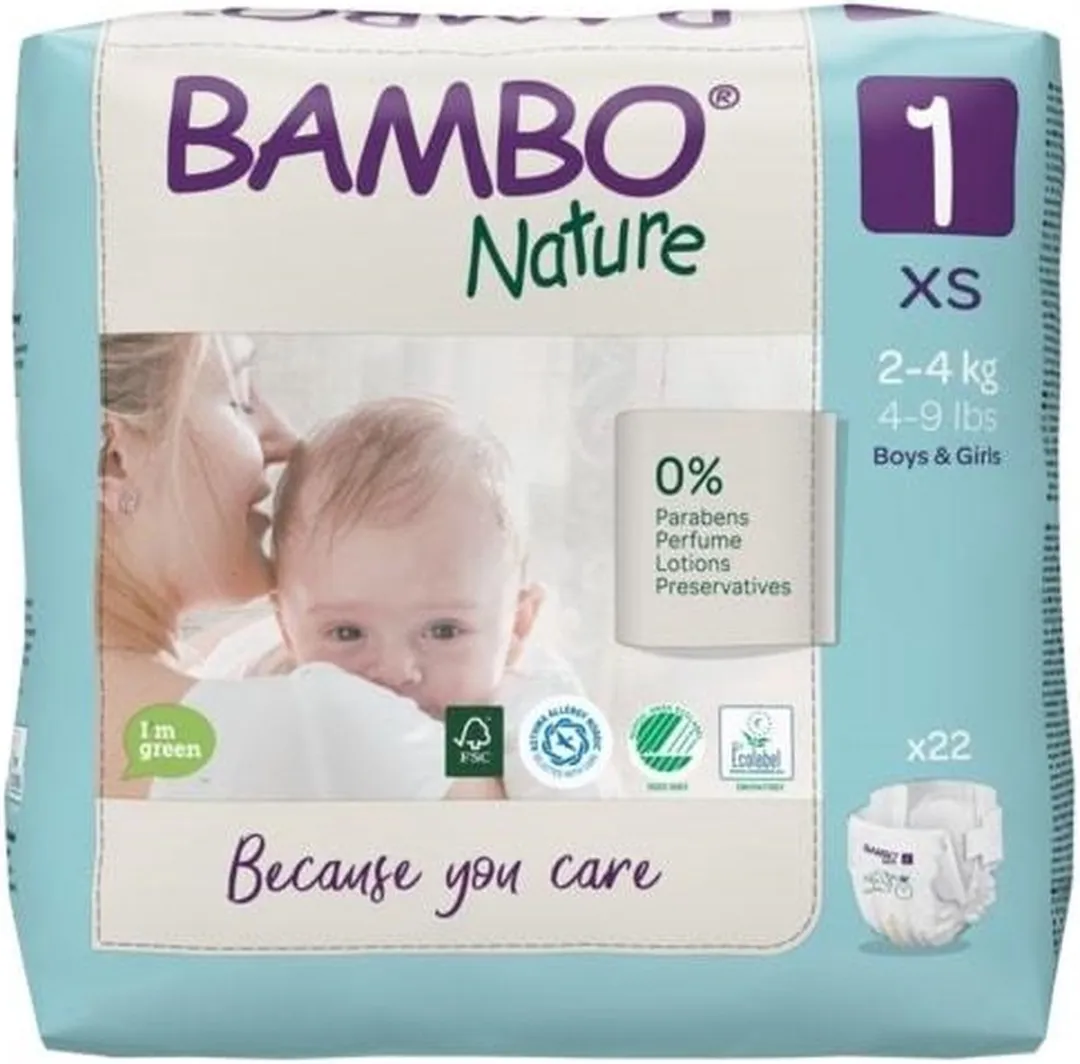 BAMBO Nature Luiers Maat 1 XS