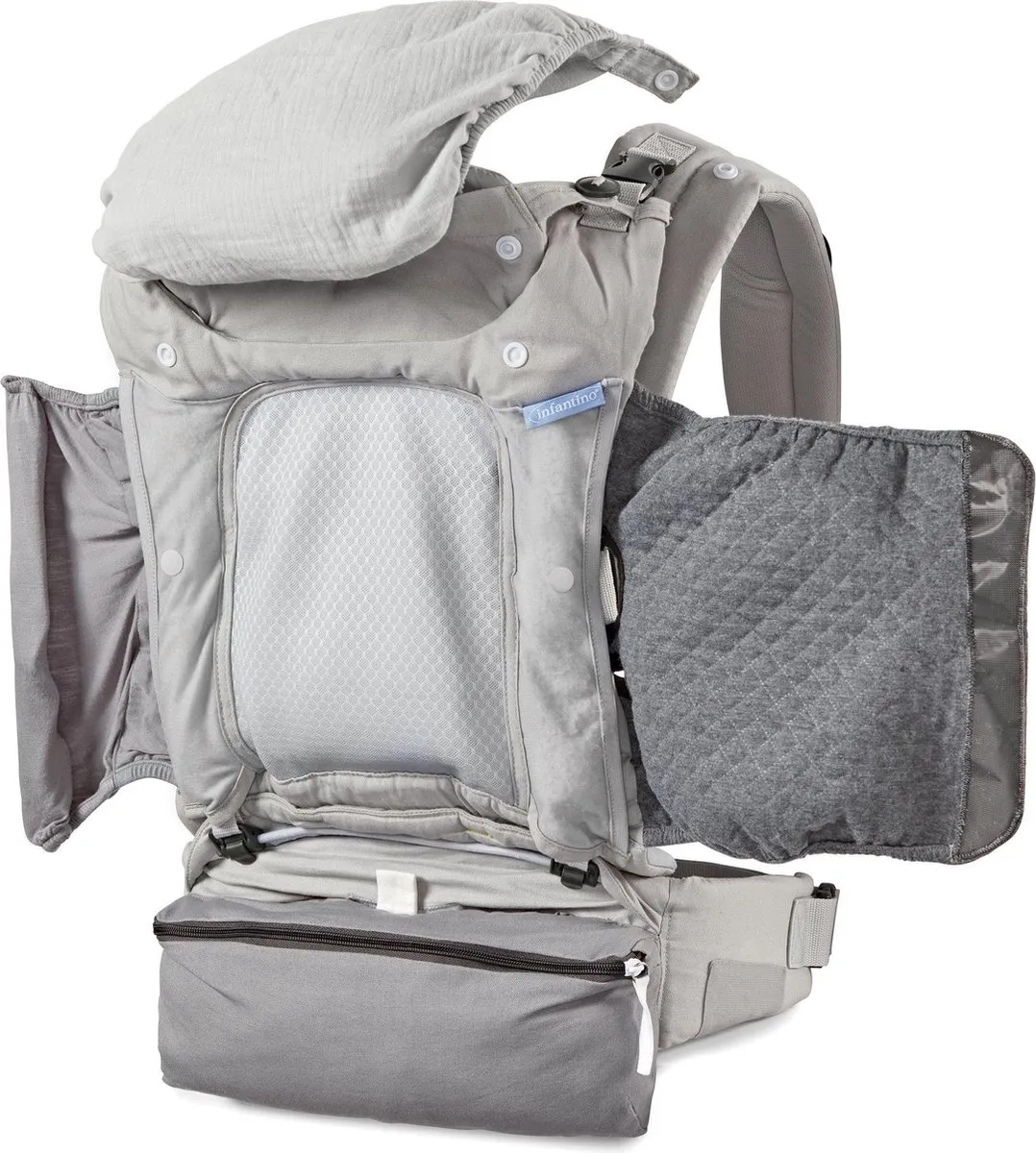 Infantino 5 Season Ergonomische Draagzak BK-300004 - Grijs
