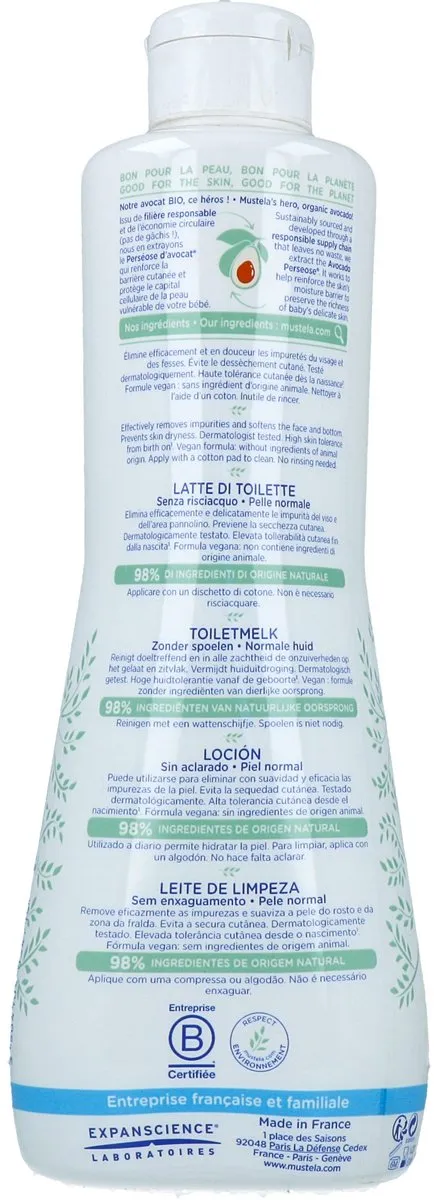 Mustela Toiletmelk 750ml