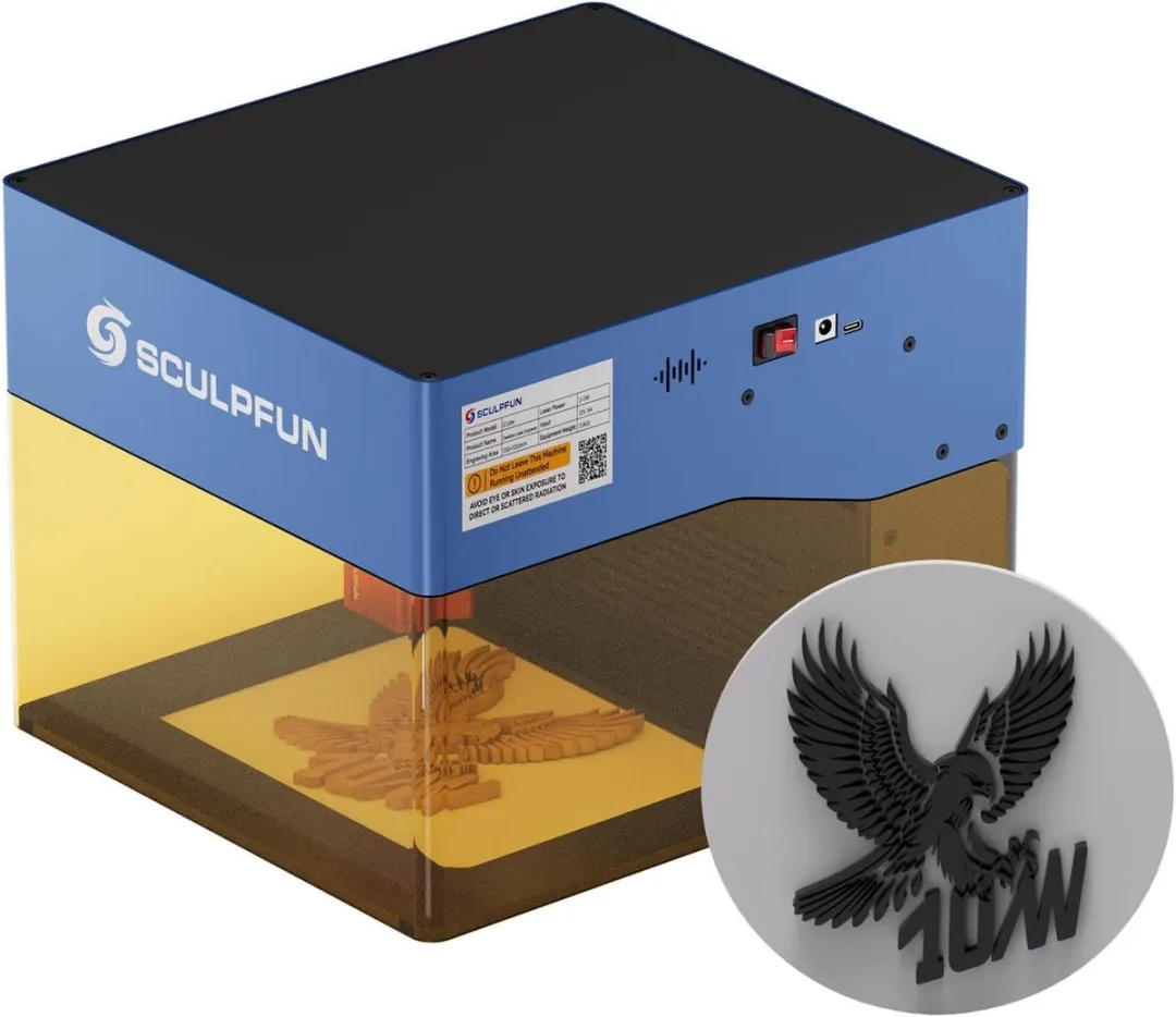 Sculpfun iCube Pro Max Lasergraveermachine 10W