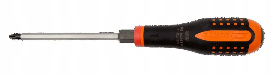 Bahco ERGO Schroevendraaier PH2 125mm - Oranje/Zwart