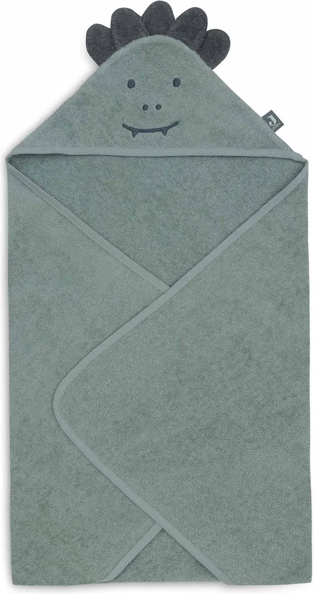 Jollein Badcape Badstof Jungle Jambo Croco 75x75cm - Ash Green